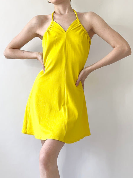 Banana Baby Mod Mini Dress (S)