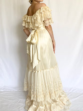 Load image into Gallery viewer, Vintage 1970s Gunne Sax Renaissance Romance Bridal Gown (XS)
