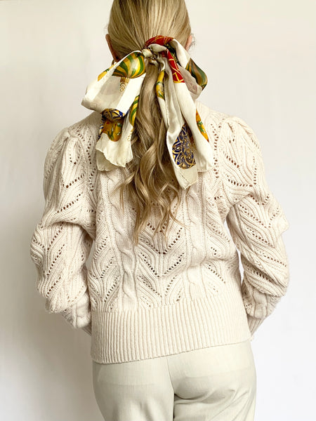 Pure Silk Colorful Sleigh Bells Scarf