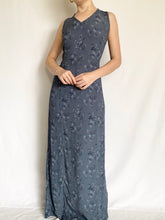 Load image into Gallery viewer, Blue Roses 1990s Dress (8)

