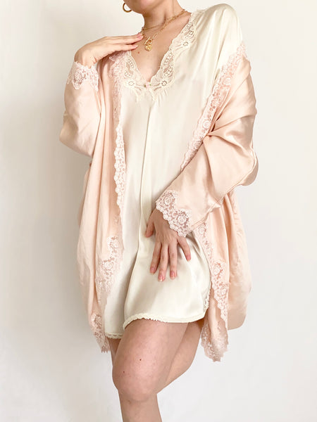 Pure Silk Vintage Victoria's Secret Bed Jacket (S/M)