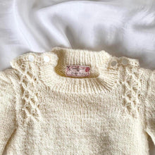 Load image into Gallery viewer, Hand Knit Vintage Baby Sweater
