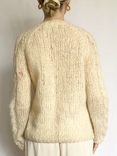 Load image into Gallery viewer, Hand Made Italian Mohair Cardigan Sweater (S)
