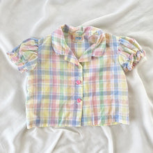 Load image into Gallery viewer, 1970s Colorful Pastel Plaid Outfit Set
