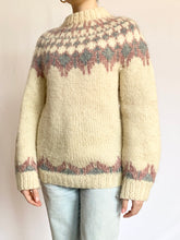 Load image into Gallery viewer, 1970s Hand Knit Icelandic Pure Wool Sweater
