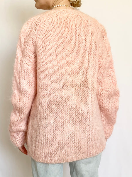 1950s Handmade Italian Mohair Wool Blend Sweater (M)