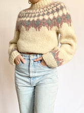 Load image into Gallery viewer, 1970s Hand Knit Icelandic Pure Wool Sweater
