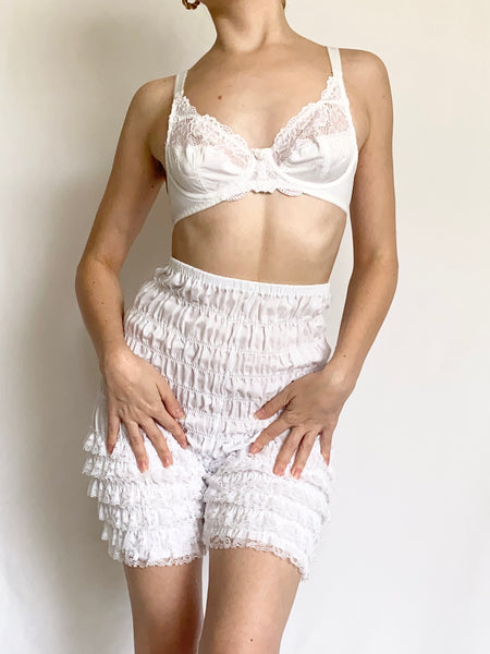 White High Waisted Bo Peep Vintage Bloomers (S)