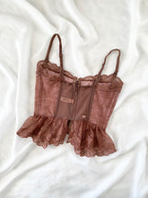Load image into Gallery viewer, Vintage Victoria’s Secret Ruffle Butterfly Bustier (M-XS)
