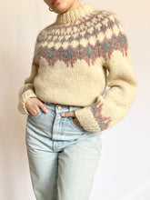 Load image into Gallery viewer, 1970s Hand Knit Icelandic Pure Wool Sweater
