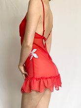 Load image into Gallery viewer, Cherry Hibiscus Victoria&#39;s Secret Slip Dress (34C)
