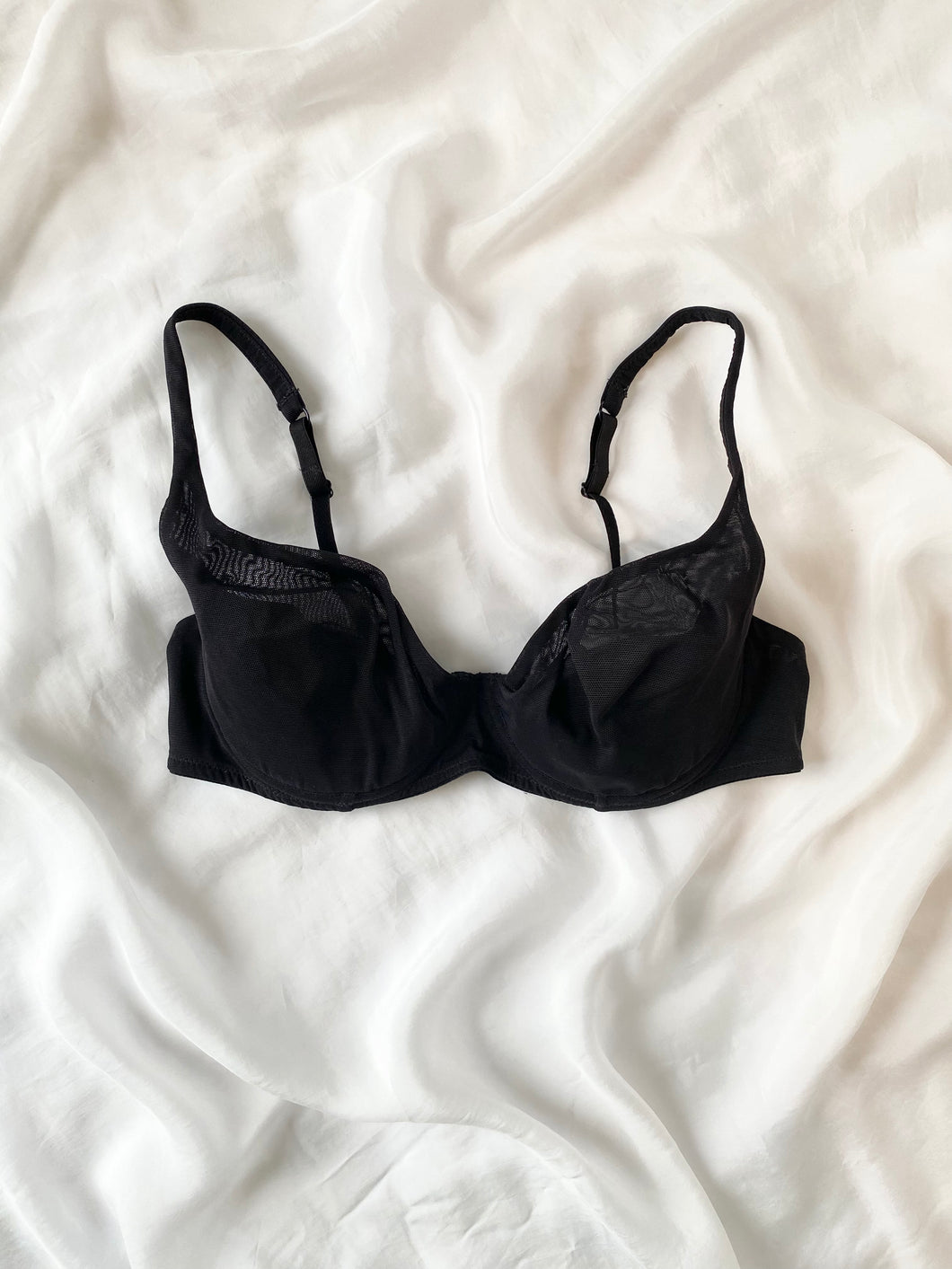 Black Mesh Vintage Victoria's Secret Bra (36C) – Amethyst Lullabies