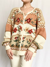 Load image into Gallery viewer, 1980s Royal Cottage Cardigan Sweater (M)
