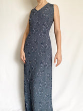 Load image into Gallery viewer, Blue Roses 1990s Dress (8)
