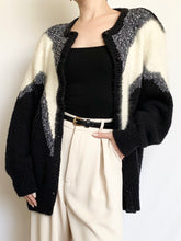 Load image into Gallery viewer, Ice Caps Vintage Wool &amp; Angora Cardigan (L)
