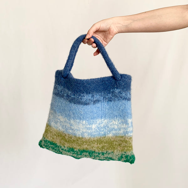 Hand Made Wool Landscape Purse